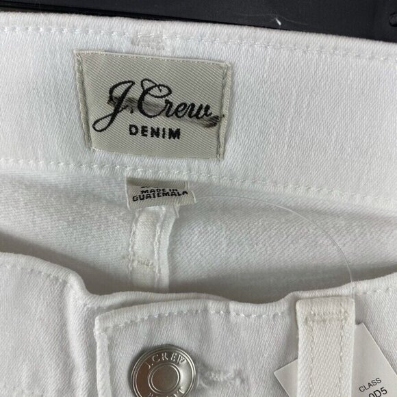 J.Crew Womens $110 Petite 8" Toothpick Jean in White Size 26P E2264 - Picture 5 of 6
